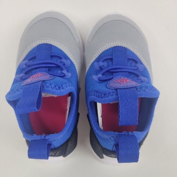 Nike Huarache Drift Toddler Shoes Infant Sneakers White Grey Blue - Picture 6 of 12